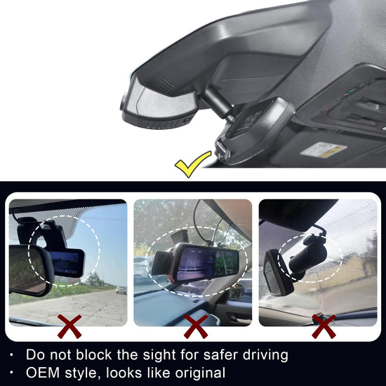 Onboard camera — 4K front and 1080P rear with WiFi and app for Cadillac Escalade 2021-2026