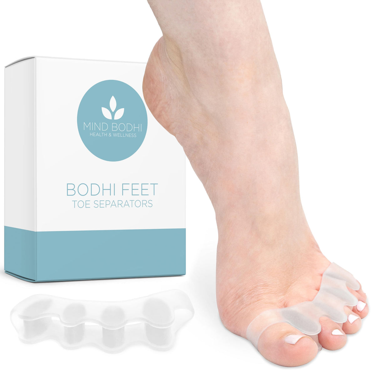 Mind Bodhi orthopedic brace — toe separators for men and women, regular size, clear