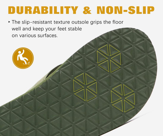 KuaiLu men's sandals with arch support and comfortable cushion for indoor outdoor use.