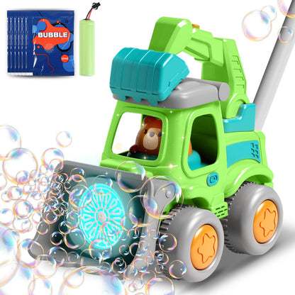Bubble maker — CreatiMachi engineering vehicle with lawn mower design for kids