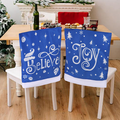 CCINEE Santa hat chair covers for Christmas holiday decoration