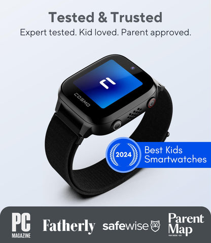 JrTrack 4 Kids smart watch by Cosmo — Enhanced parental controls and GPS tracking