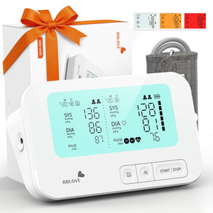 BBLOVE blood pressure monitor — medical-grade accuracy with large display and two-user