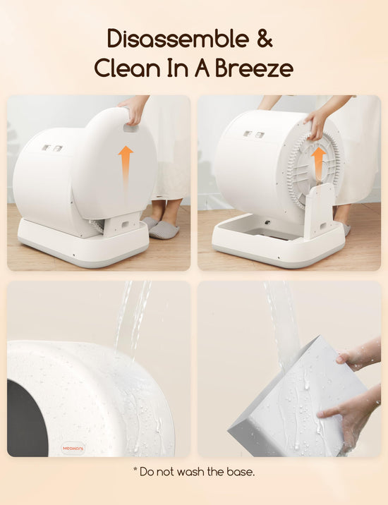 MeoWant litter box — self-cleaning with APP control and safety protection features