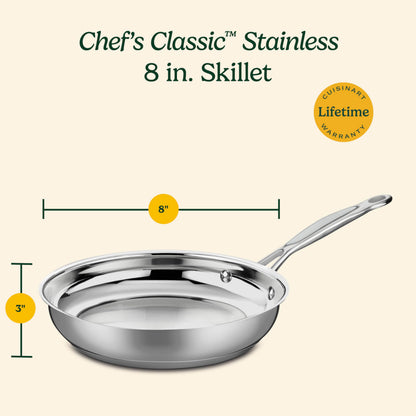 Cuisinart saute fry pan — stainless steel construction 722 model number 722.