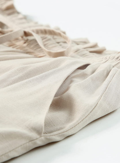 Dokotoo pants — Casual elastic waist wide leg design with pockets