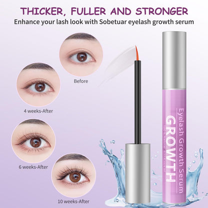 Eyelash growth serum — volumizing formula with natural ingredients, vegan and cruelty-free 5mL