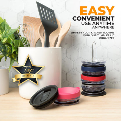 ITEM_CONTAINER — Slim vertical organizer for Stanley and Yeti cap lids