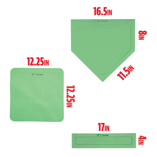 Franklin Sports MLB throw down baseball bases with home plate and pitcher's rubber