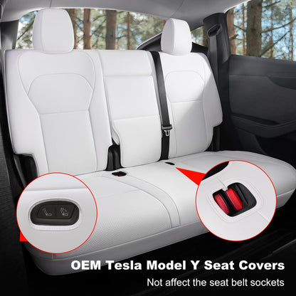 Wekar vehicle seat cover — Custom fit Nappa leather for 2025-2026 Tesla Model Y