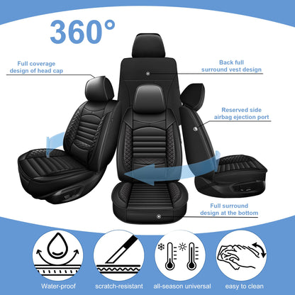 Vehicle seat cover — Custom fit waterproof leather for Toyota Tundra Crewmax 2022-2026