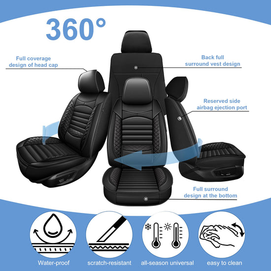 Vehicle seat cover — Custom fit waterproof leather for Toyota Tundra Crewmax 2022-2026