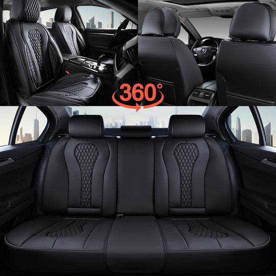 Coverado seat covers — waterproof leather car seat covers for most cars