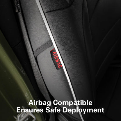 EKR Wrangler seat covers - Custom fit faux leather for Jeep Wrangler 2018-2026