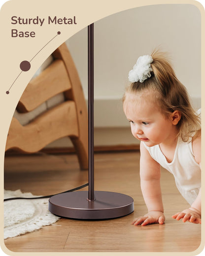 EDISHINE floor lamp — 64.7 minimalist design with adjustable shade and foot pedal switch