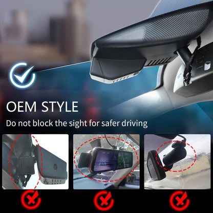 Mangoal dash cam with 4K front and 1080p rear for Mazda CX5 and CX-9 models 2019-2025 and 2020-2023 with WiFi, GPS, and 128GB card.