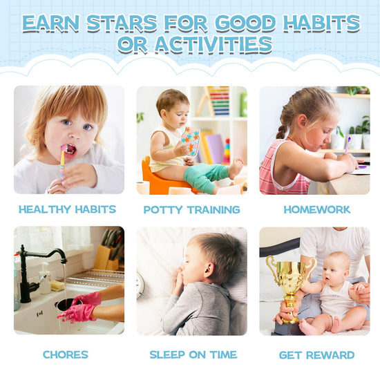 Magnetic reward jar — personalized stars reward jar for kids behavior