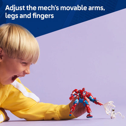 LEGO Marvel Spider-Man mech building toy set — includes Anti-Venom figure and vehicle