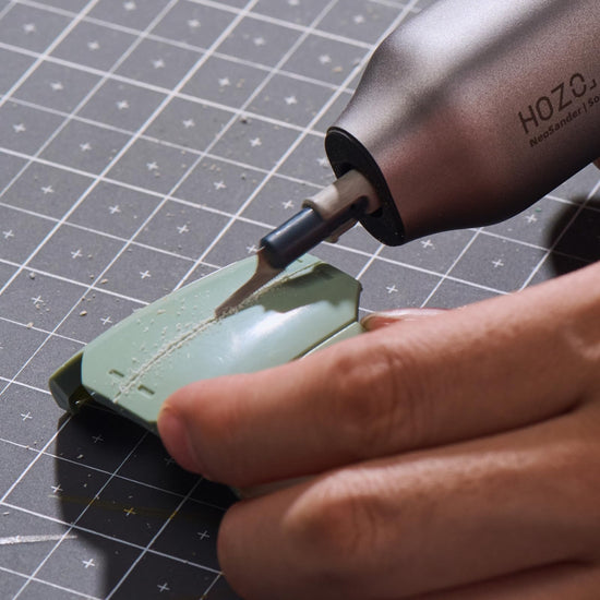 HOZO NeoSander Saw Blade Set, Turns NeoSander into Mini Reciprocating Saw, 8pcs 0.2mm Anti-Binding Blades, 4 Curved Blades for Straight Cuts & 4 Jigsaw Blades for Curves, for Resin, Plastic & Wood