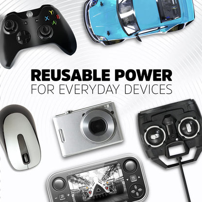 Energizer rechargeable battery charger — charges multiple battery sizes including C, D, AA, AAA, and 9V