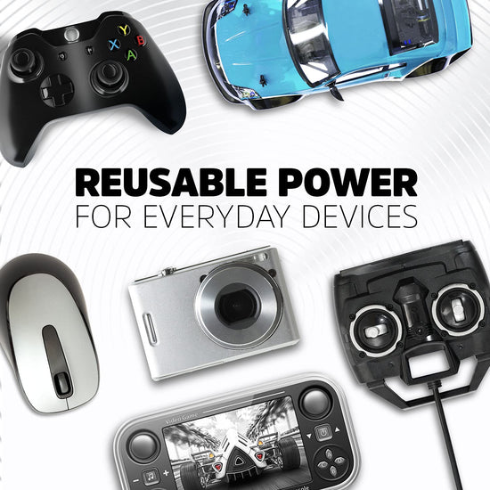 Energizer rechargeable battery charger — charges multiple battery sizes including C, D, AA, AAA, and 9V