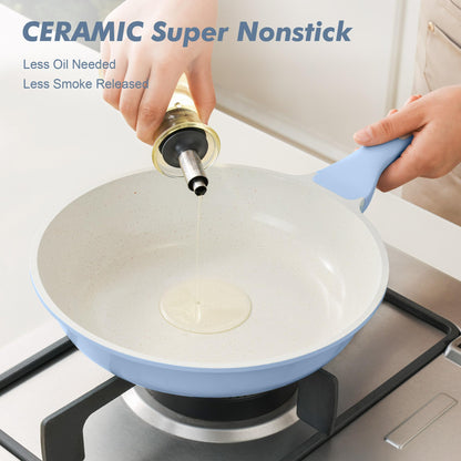 SENSARTE saute fry pan with glass lid
