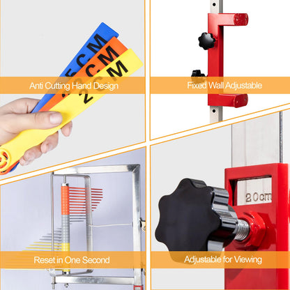 KAWFLYQA wall mounted vertical jump measuring device - adjustable height trainer for basketball and volleyball high.