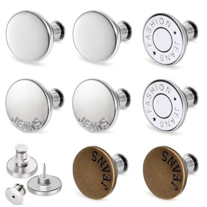 TOOVREN sewing button — 8 pieces no sew button pins for pants