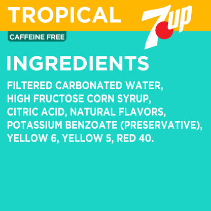 7UP Tropical soda - Tropical flavor in 12 pack cans7UP Tropical soda - Tropical flavor in 12 pack cans