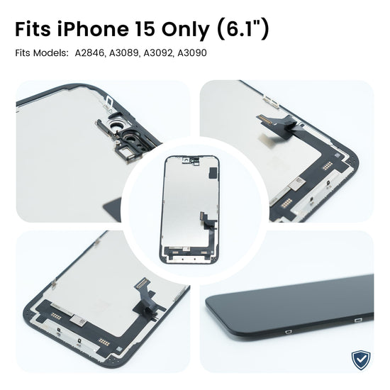 AuraLens for iPhone 15 Screen Replacement Kit LCD Touch Display Assembly