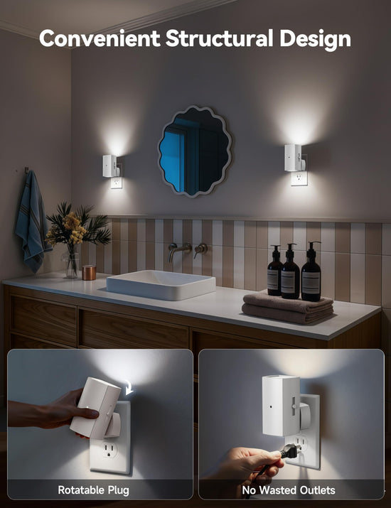 Brightown LED night light – dusk to dawn sensor, soft white, 2 pack