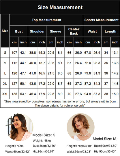 Ekouaer silk pajamas - short sleeve satin loungewear set for women