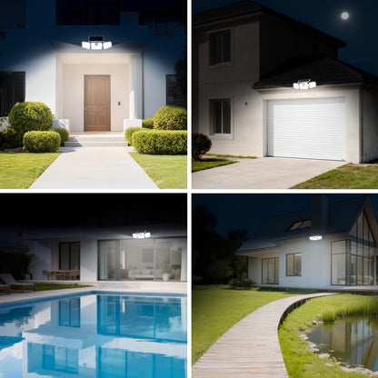 INCX solar motion sensor lights - outdoor use with intelligent detection and energy efficiency