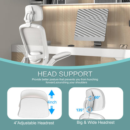 Mimoglad office chair — High back ergonomic design with adjustable support and headrest