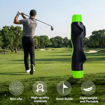 Crilano Golf Grip Trainer,Right Hand Golf Club Grip Swing Training for Improved Hand Positioning Improve Swing Consistency (Green)