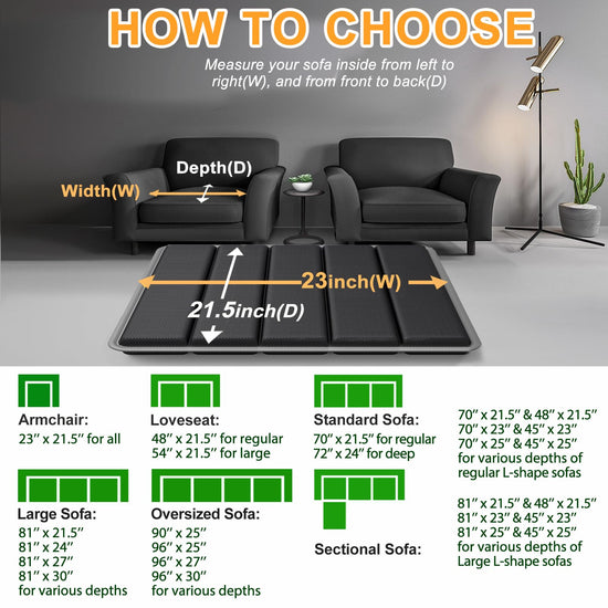 LAVEVE couch cushion support — heavy duty solid wood boards for sagging seats