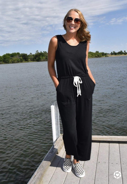 One piece outfit — Summer casual sleeveless tank romper by PRETTYGARDEN