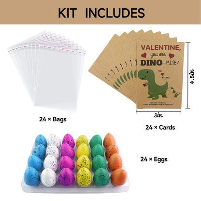 Party favor — Dinosaur egg hatching cards for Valentine’s Day gifts for kids