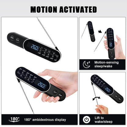 Meat thermometer — Ultra-fast instant read with high accuracy and waterproof design