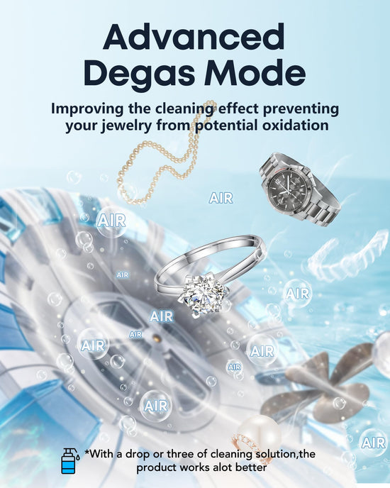 Lab supply — Ultrasonic jewelry cleaner with degas function and 30W power