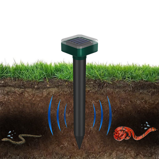 Snake Repellent for Yard & Outdoors - Solar-Powered Sonic Snake Deterrent Devices, Waterproof, Pet Safe Rattlesnake Repellent
