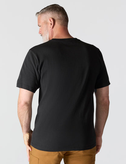 Shirt — Carhartt iconic K87 pocket in black, large