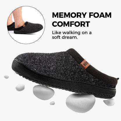 MERRIMAC men's slippers — comfy memory foam non slip design