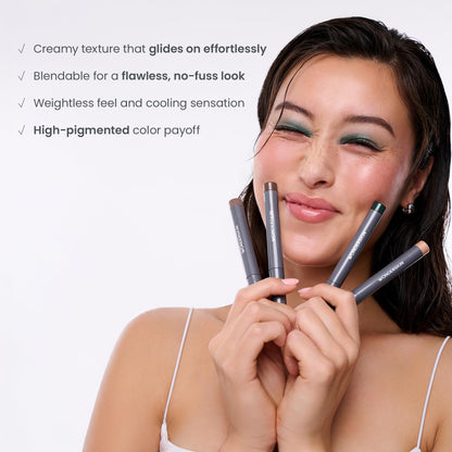 Wonderskin IYKYK Eyeshadow Stick — Longwear, budge-proof and waterproof shimmer stick with sharpener.