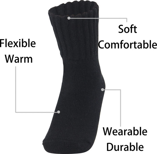 Weweya boot socks - Thick winter knit warm socks for women