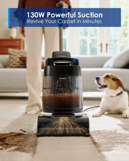 Tineco carpet upholstery cleaning machine — Smart self-cleaning with PowerDry technology