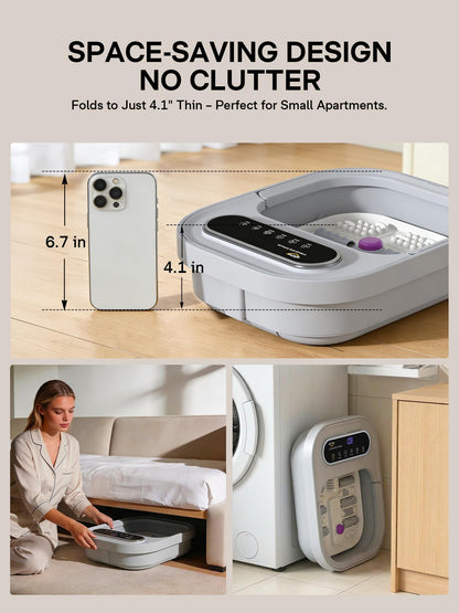ALLJOY foot spa massager with heat and bubbles for relaxation and stress relief