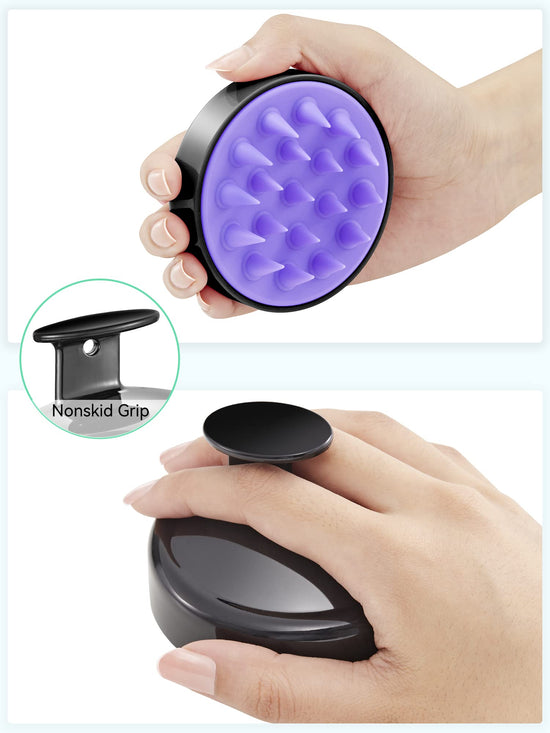 HEETA scalp massager — soft silicone scrubber for hair growth and relaxation