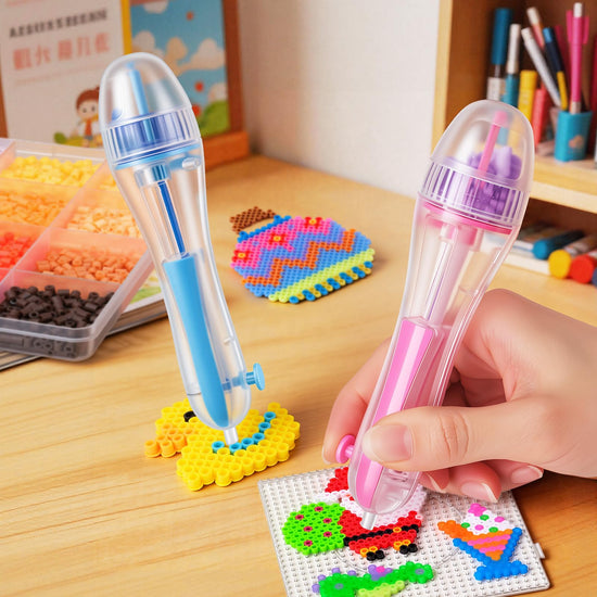 Myfivo fuse beads pen - time saving design with non-slip grip and high capacity chamber