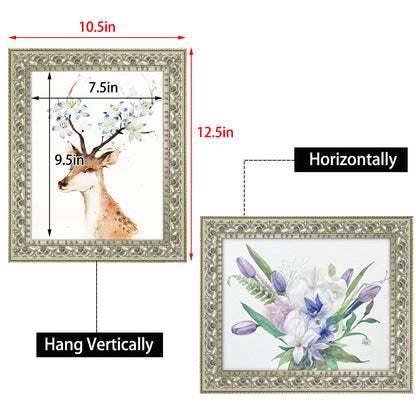 Picture frame — Ornate bronze finish with real glass, 8x10 size by Golden State Art